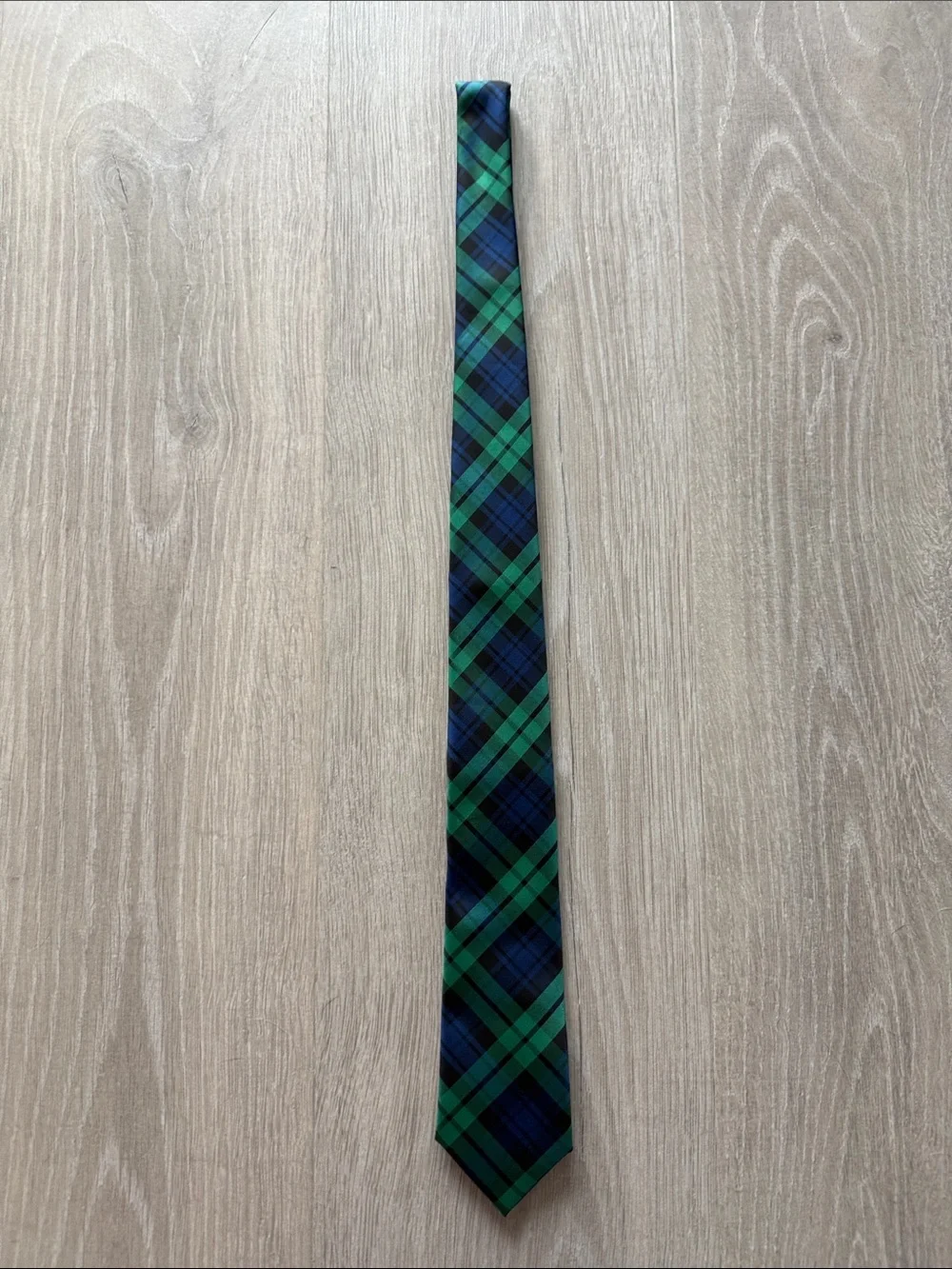 Club Room Green and Navy Plaid Tie